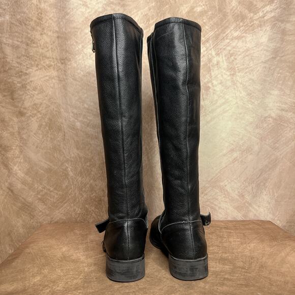 Circus by Sam Edelman Randi Knee High Black Leather Riding Boots Women's 8.5 Y2K - Picture 12 of 13